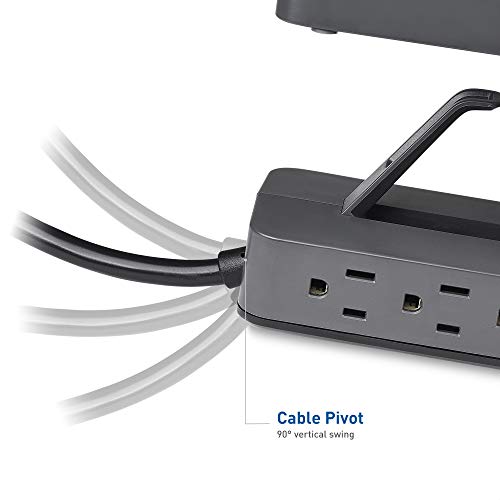 Cable Matters UL Listed 6 Outlet Desk Mount Surge Protector Power Strip