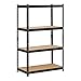 Muscle Rack URWM364BLK Black Steel Storage Rack, 4 Adjustable Shelves, 2000 lb. Capacity, 60" Height x 36" Width x 18" Depth primary