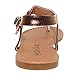 Sandalup Women's Claire Thong Flat Sandals with Buckle Brown Size 07