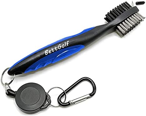 Golf Club Brush and Groove Cleaner Brush Brushes in 5 for Golf Shoes/Golf Club/Golf/Golf Groove, Attach 2 feet Retractable Zip-line Aluminum Carabiner Golf Club Brush and Groove Cleaner Brush Brushes in 5 for Golf Shoes/Golf Club/Golf/Golf Groove, Attach 2 feet Retractable Zip-line Aluminum Carabiner