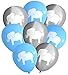 Elephant balloons (16 pcs) by Nerdy Words (Grey & Blue)