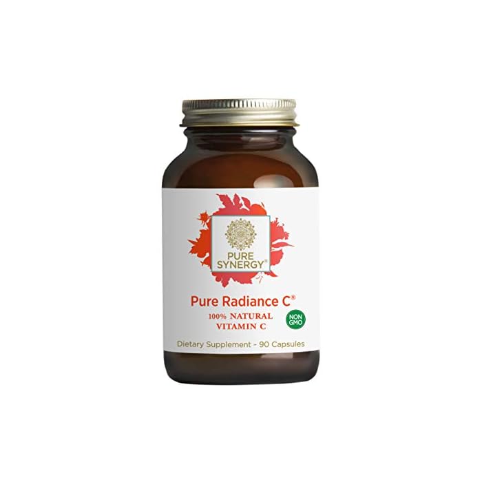 PURE SYNERGY Pure Radiance C | 90 Capsules | Certified Organic | Non-GMO | Vegan | 100% Natural Vitamin C with Organic…