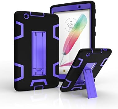 LG G PAD X 8.0/G Pad III 8.0 Case(V521/V525),[Kickstand]Slim Heavy Duty Shockproof Rugged Armor Dual Layer Hard PC+Silicone Hybrid High Impact Resistant Defender Full Body Protection Cover