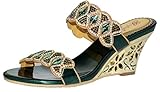 Abby MNS-T013-A Womens Sexy Comfort Surprising Exquisite Elegant Snug Fashion Leather Wedges Sandals