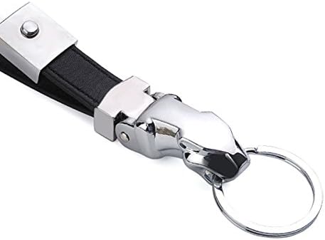 KDL Leather Keychain Premium Elegant Detachable Key Chain Leopard head shape