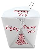 Pack of 25 Chinese Take Out Boxes Pagoda 16 oz/Pint Size Party Favor and Food Pail (25)