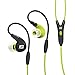 MEE audio M7P Secure-Fit Sports In-Ear Headphones with Mic, Remote, and Universal Volume Control (Green)
