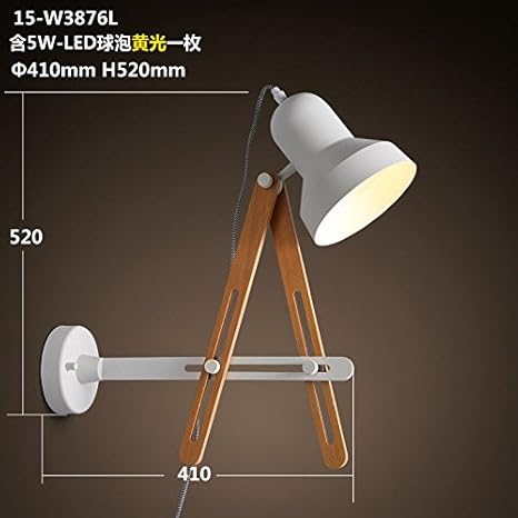 Cghyy Modern Indoor Decoration Wall Lamps Wooden And Wrought Iron