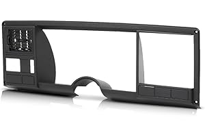 DOTCOM Speedometer Dash Bezel Tirm Compatible with Chevy Silverado GMC Sierra Truck 1988 1989 1990 1991 1992 1993 1994 Black
