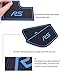 Car Gate Slot mats for Ford Focus RS 2015-2016 Non-Slip Interior Non-Slip 17pcs (Blue)
