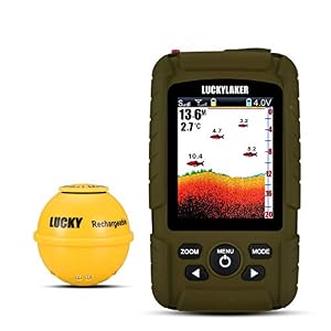 Lucky Détecteur De Poissons Sonar Portable Détecteurs De Poissons De Pêche En Profondeur De Bateau Portable étanche Recherche De Pêche Sans Fil Capteurs De Profondeur Kayak Pour La Pêche En Mer