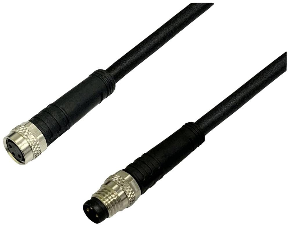 BKL Electronic 2700039 Sensor Actuator Extension Cable M8 Plug Straight to Coupling Straight 5 m P