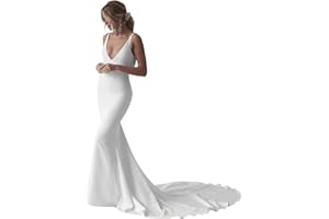 RAOMIAO Wedding Dresses for Bride 2025 Lace Boho Mermaid Bridal Gowns for Bride Beach Wedding