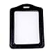 Ostart 5pcs Black Faux Leather Business ID Credit Card Badge Holder Clear Pouch Case