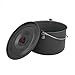 Fire-maple Outdoor Camping Pot Large Volume Pot Camping Hanging Pots Picnic Cooker Aluminum Cooking Pot， Bonfire Pot Campfire Potthumb 4