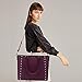 15.6 Inch Laptop Bag for Women, Multi-Pocket Laptop Shoulder Bag Work Tote Bag Briefcase for Work Business Travel School (Burgundy)