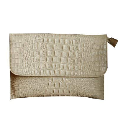 black croc clutch bag