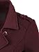 RubyK Womens Double Breasted Pea Coat Jacket with Pockets