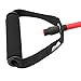 REEHUT Single Resistance Band Exercise Tube with Handle, Door Anchor and Manual, for Resistance Training, Physical Therapy, Home Workouts, Fitness, Pilates, Boxing Strength Training - Red