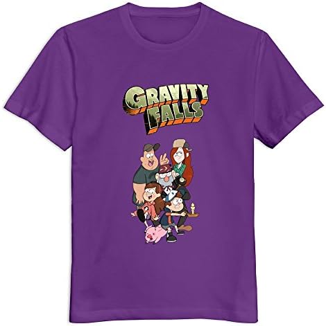JOHNGBS Gravity Falls Men's T-Shirt Custom Classic US Size L Color Purple