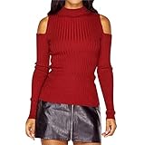 Vovotrade Women Long Sleeve Pullover Sweater Slim Jumper Blouse Tops