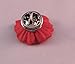 Designs by DH Small Paper Red Poppy Lapel Pin Flower Boutonniere Wedding Everyday