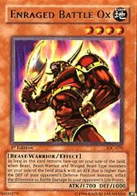 Yu-Gi-Oh! - Enraged Battle Ox (IOC-070) - Invasion of Chaos - 1st Edition - Rare
