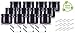 Amber PET Plastic (BPA Free) Refillable Low Profile Jar - 3 oz (12 pack) + Spatulas and Labels