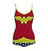 Wonder Woman Juniors Glow in The Dark Camisole & Underwear Set (Extra Large, Wonder Woman Red)