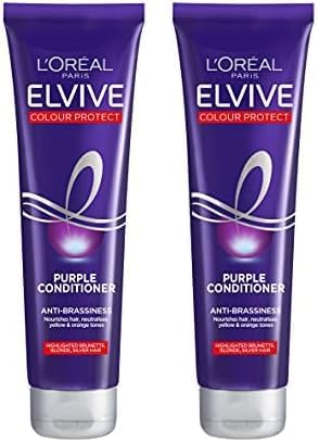 L'Oreal Elvive Colour Protect Purple Conditioner 150 ml Pack of 2