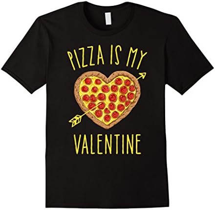 Pizza Is My Valentine Valentines Day Heart Pepperoni Lover T-Shirt
