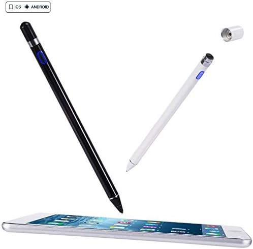 Active Stylus Pen, Suitable for Capacitive Touch Screen Devices, Wide Compatibility with iOS & Android Touch Tablet Devices, High Sensitivity & Precision for Writing and Drawing. (White)