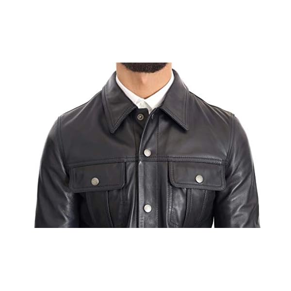 Dolce & Gabbana Black Lambskin Leather Jacket - Image 5