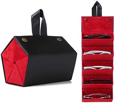 5 Slots Foldable Leather Sunglasses