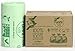 UNNI Compostable Trash Bags, 13 Gallon / 49.2 Liter, 200 Count Value Pack, Extra Thick 0.9 Mil Tall Kitchen Food Scrap Bin Liners, Certified by BPI, CMA & OK compost HOME, Meets ASTM D6400 Standard
