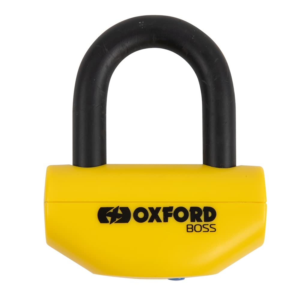 Oxford Motorcycle Boss Disc Lock – Yellow 16 UK Seller