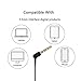 Headphones, Wotmic Line Control Stereo Clear Sound Sports Earphones with Built-in Microphone Cable Clip Included Black