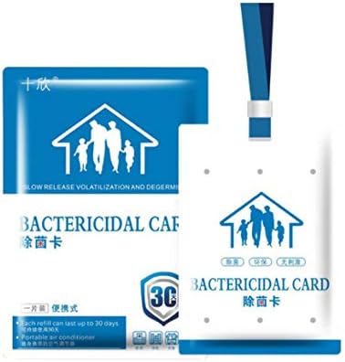 QSBY Space Sterilization Card Portable Effective Cleaning Bacteriostatic card Disinfection Antibacterial calorie for Home office wardrobe car bus