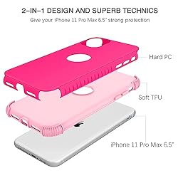 BENTOBEN iPhone 11 Pro Max Cases, 2 in 1 Slim Fit