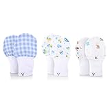 Baby Boy Mittens, 6-12 months, Fits larger hands, Cars, Bears, Nautical, Cotton , Value Pack Set of 3