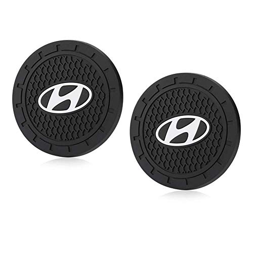 CARFORU Auto Car Cup Holder Coaster for Hyundai Car Interior Accessories, Anti Slip Cup Mat Insert Vehicle Travel Insert Coaster Mat, 2 Pack 2.75inch