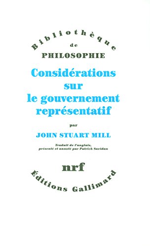 Considérations sur le gouvernement représentatif