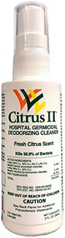 Citrus II Germicidal Cleaner, Fresh Citrus Scent, 2 fl oz (Pack of 3)