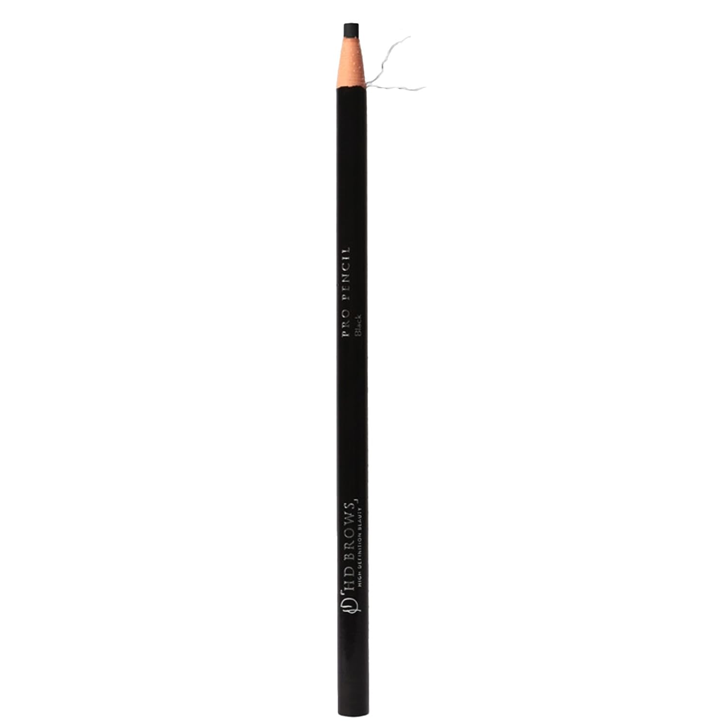 HD BROWS Pro Pencil - Ultra-Fine Hair Stroke Pencil, Creates Realistic Strokes, Ultra-Fine Tip, Available in 4 Shades, Black - Ideal for Dark Hair or Extra Definition