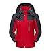 SANSHUREN Men's Mountain Waterproof Windproof Fleece Ski Jacket Outdoor Insulated Rain Snow Jacket (Red, XL)
