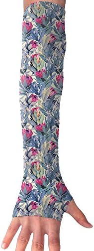 Proteas Floral South Africa Fynbos Sun Protection Arm Cooling Sleeve UV Protection Cooling Or Warmer Arm Sleeves For Men Women Kids