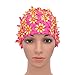 Medifier Swim cap Floral Petal Retro Style Bathing Caps for Women