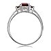 Petite Natural Garnet 925 Sterling Silver Ring