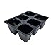 New Design - 360 Cells 606 Pattern Seedling Starter Trays for Seed Germination +5 Plant Labels (60, 6-cell Trays)