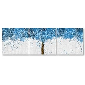 Wall26-3 Panel Canvas Wall Art- Colorful Abstract Art -Giclee Painting Wall Bedroom Living Room Home Decoration - 12"x12"x3 Panels